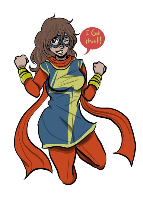 Marvel Comics Miss Marvel By Nana Birb On Deviantart