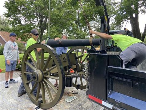 Civil War Replica Cannon Is Returned To Its Home In Lenox S Lilac Park After Restoration