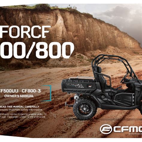 Diagram 2020 CFMoto UFORCE 500 CF500UU OWNER S MANUAL F38 V2