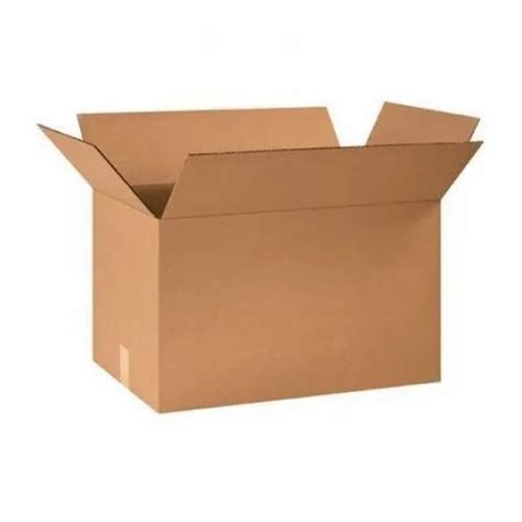 Rectangular Brown Plain Corrugated Paper Packaging Box At Best Price In