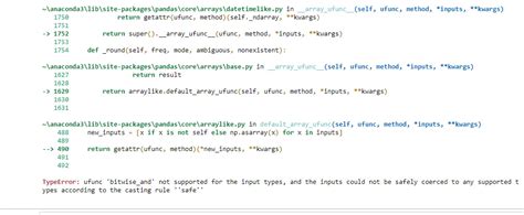 Numpy Typeerror Ufunc Bitwise And Not Supported For Input Types In Hot Sex Picture