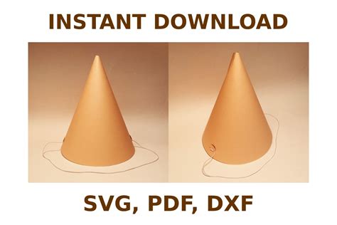 Party Hat Template Graphic By Justgreatprintables · Creative Fabrica