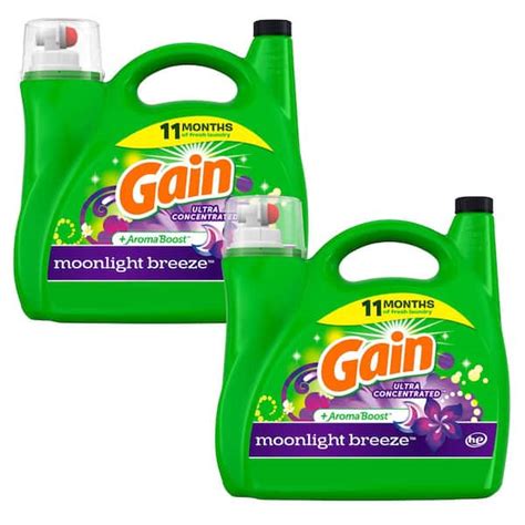 Gain 184 Oz Plus AromaBoost Moonlight Breeze Scent Liquid Laundry