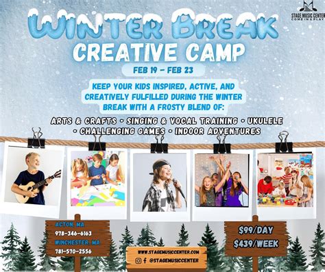 Winter Break Creative Camp! - Winchester, MA Patch