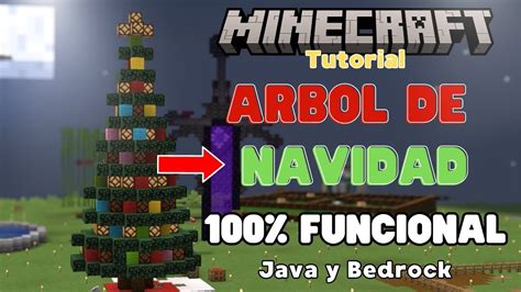 TUTORIAL Como Hacer Un ARBOL De NAVIDAD FUNCIONAL En MINECRAFT