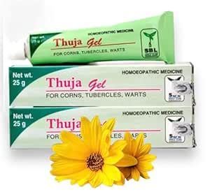 SBL Thuja Gel Tube Homeopathy Ointment For Warts 25gm Pack Of 2