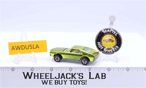 Custom Amx Antifreeze Yellow Lime Redline Hot Wheels Mattel Vintage Button Wheeljack S Lab