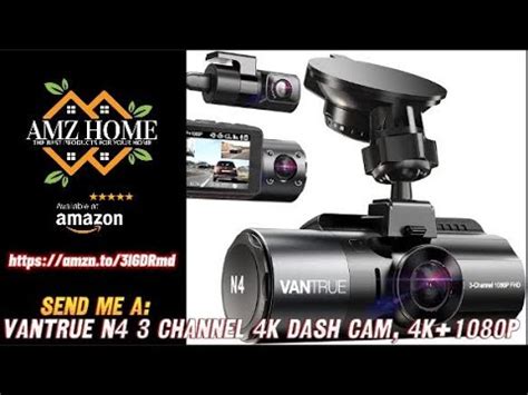 Vantrue N Channel K Dash Cam K P Front And Rear P P