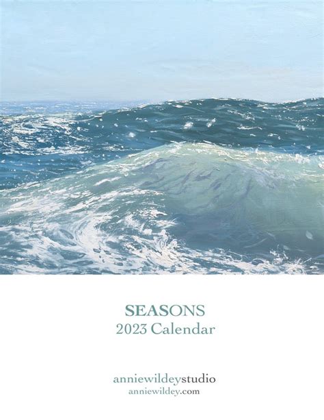 Seasons 2023 seascape Calendar