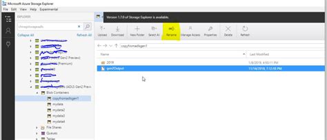 How To Rename A File In Blob Storage By Using Azure Datalake Gen2 Rest