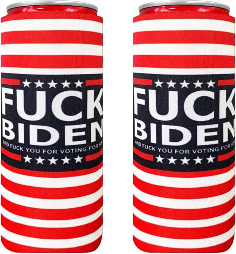 Amazon XccMe Pcs Fuck Biden Can Cooler Fuck You For Voting For Him Slim Sleeves For Oz