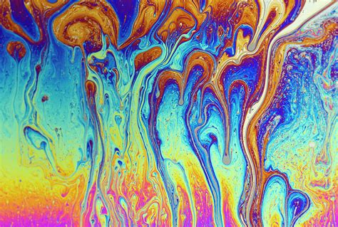 Interference Colors On Soap Film Photograph by Ted M. Kinsman - Pixels