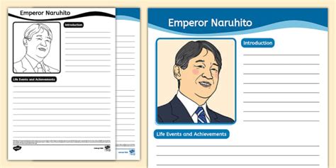 Emperor Naruhito Biography Template (Teacher-Made) - Twinkl