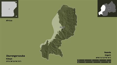 Forma De Iburengerazuba Provincia De Ruanda Y Su Capital Escala De