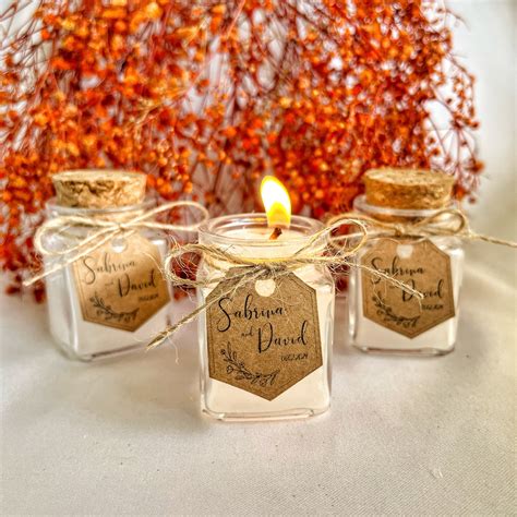 Rustic Wedding Candle - Etsy