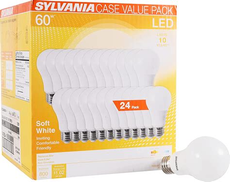 SYLVANIA Eco-Friendly Lead-Free Dimmable Lightbulbs, 24-Pack