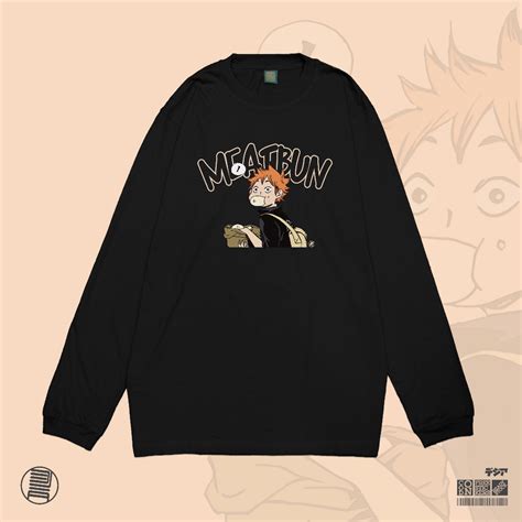 Jual Longsleeve Kaos Meatbun Hinata Shoyo Meme Karasuno Haikyuu