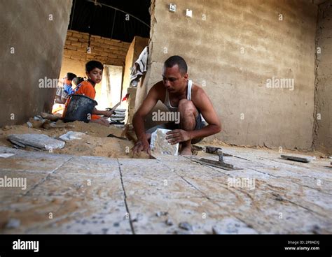 Palestinian Ahmed Sabea Al Aish Whose Home Was Destroyed During Israel