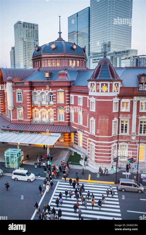 Tokyo Station and skyscrapers of Marunouchi , Marunouchi, Tokyo, Japan Stock Photo - Alamy