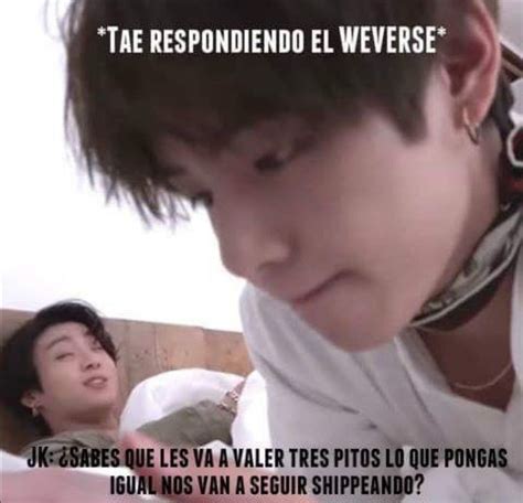 Pin De Ximena En Bts My Eternal Bias Vkook Memes Bts Memes Caras