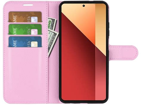 Xiaomi Redmi Note Pro G Lederh Lle Portemonnaie Etui Rosa