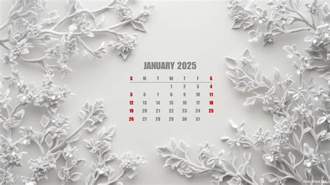 2025 January Calendar Desktop Wallpapers Free Download