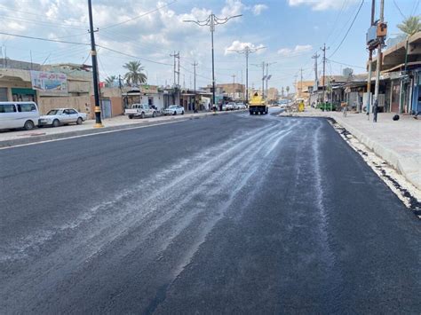 تطوير الشوارع والأرصفة الجانبية والجزرات الوسطية في قضاء بلد مديرية