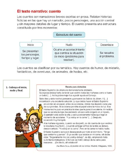 El Cuento 5to Grado Pdf