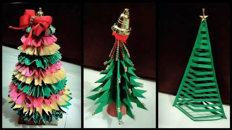 3 Diy Unique 3d Paper Christmas Tree Ideas How To Make Christmas Tree