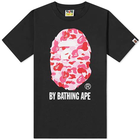 A Bathing Ape ABC Camo By Bathing Ape T-Shirt Black & Pink | END. (GB)