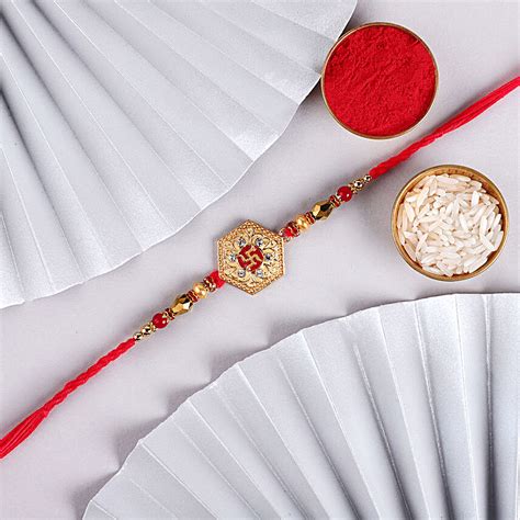 Buy Send Sneh Heritage Look Swastika Rakhi Online Fnp