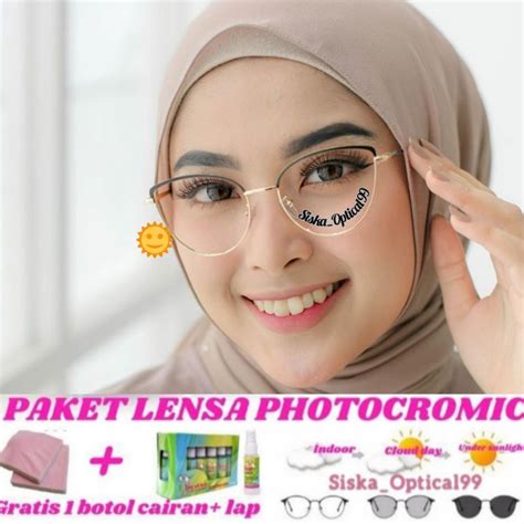 Jual Frame Kacamata Cat Eye FREE LENSA NORMAL MINUS SILINDER Kacamata