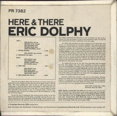 Eric Dolphy Here And There UK Vinyl LP Album LP Record 717759