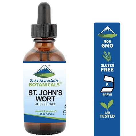 St John S Wort Tincture Bottle Kosher Liquid St John S Wort Alcohol