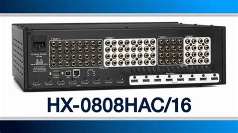 Hdmi Matrix Switch Series Part Hx Hac And Hx Hac