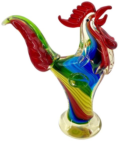 Sold At Auction Vintage Murano Art Glass Rooster