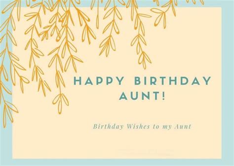 90 Happy Birthday Aunty Wishes Quotes Messages Cards Status And