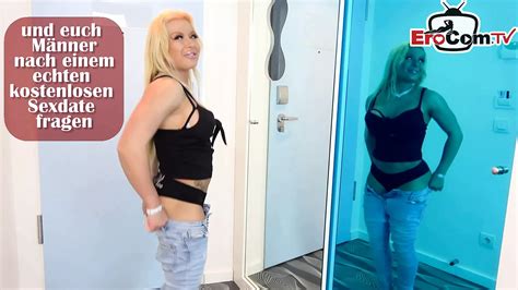 German Chubby Blonde Housewife Make First Time Porn XHamster