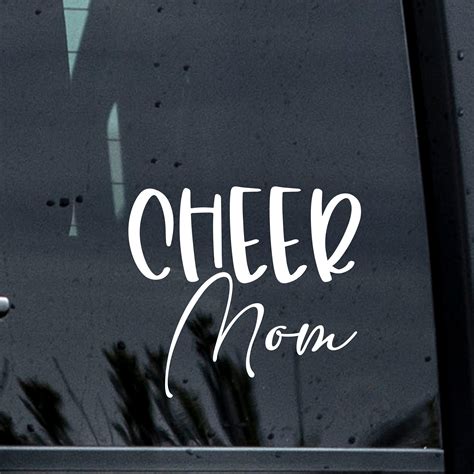 Cheer Mom Decal Cheer Mom Cheer Decal Vinyl Decal Laptop Etsy