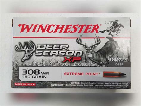 Winchester Deer Season Xp Extreme Point 308 Win 150 Gr 3 X 20