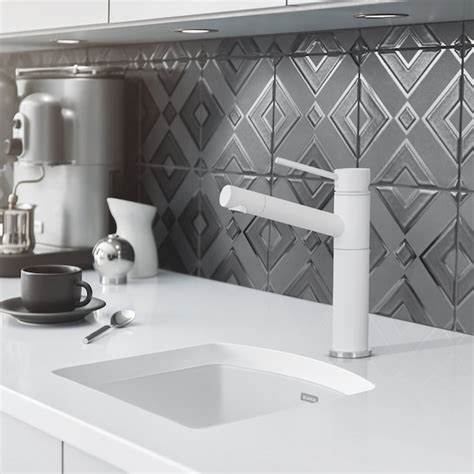 BLANCO Diamond 15-in L x 15-in W White Granite 1-Hole Bar Sink 440205 ...