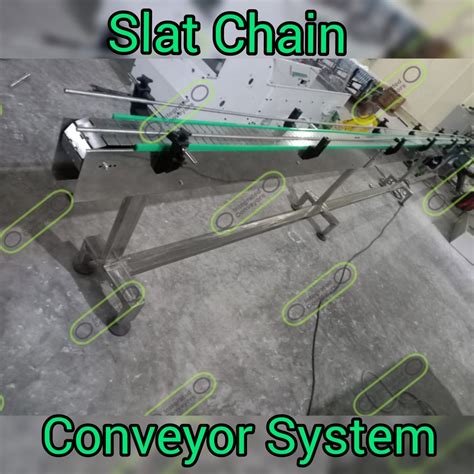 Integrated Conveyors Stainless Steel Slat Packing Chain Belt Conveyor