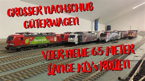 Großer Nachschub an Güterwagen Vier neue 6 5 Meter lange KLV Züge