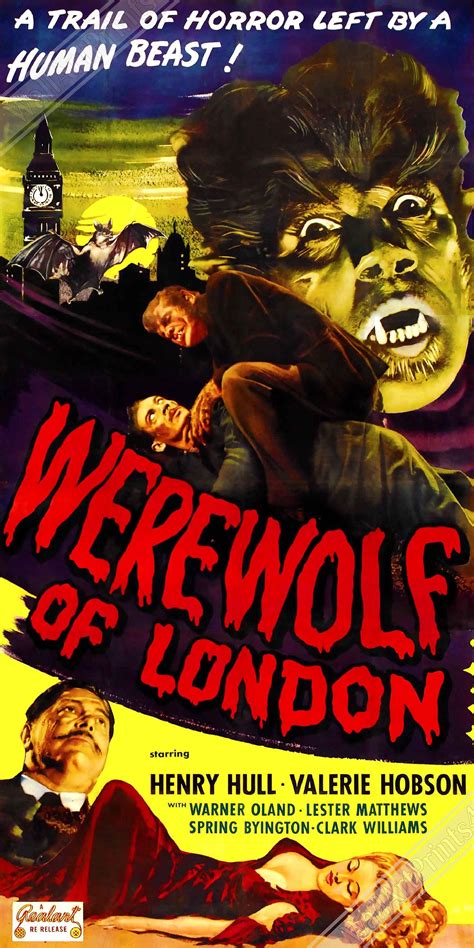 Werewolf of London Poster Vintage Horror Movie Poster 1935 - Etsy ...