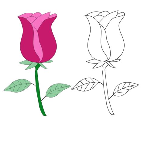 رسم وردة سهلة رسم وردة بطريقة سهلة رسم سهل How To Draw A Rose