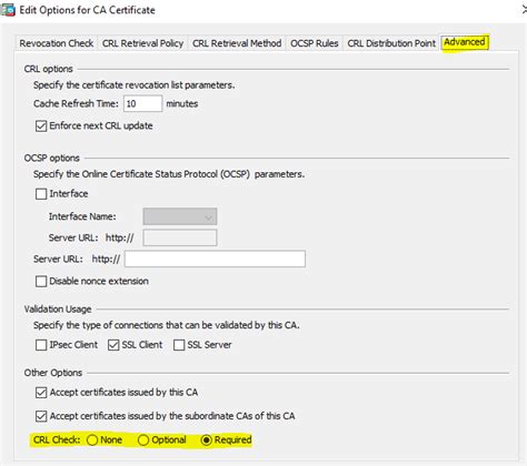 Crl Test Issue Cisco Community