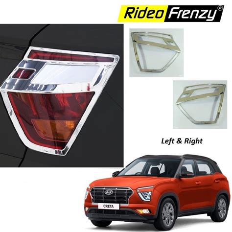 Buy Hyundai Creta Chrome Tail Light Garnish Covers Best Selling