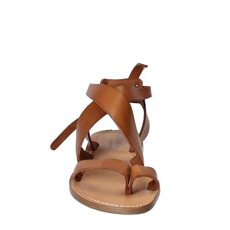 Women Sandals In Tan Leather Handmade In Italy The Leather Craftsmen