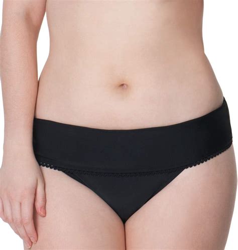 Amazon Curvy Kate Women S Jetty Fold Over Brief Bikini Bottom