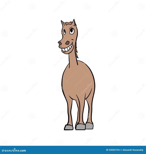 Smiling horse stock vector. Illustration of product, smiley - 55025754